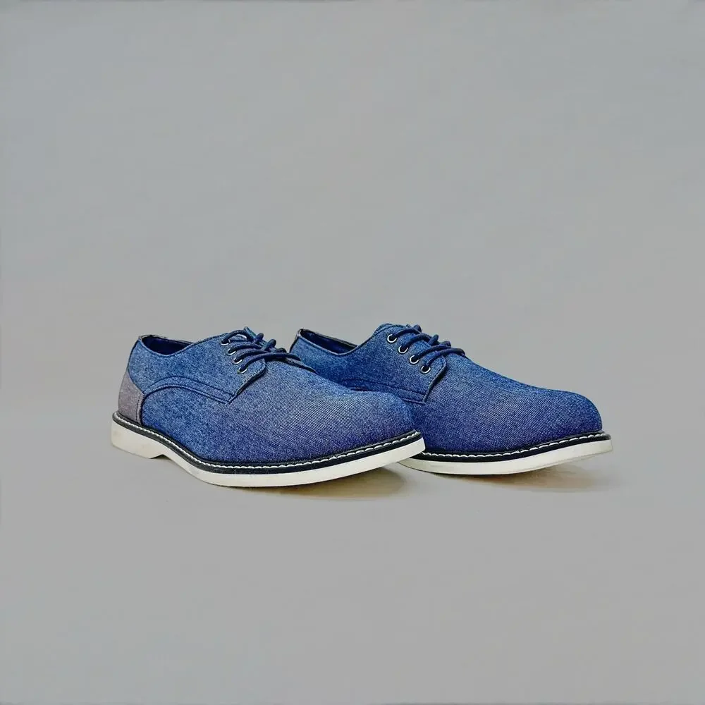 London Fog Men’s Blue Oxford Casual Shoes - Size 11
